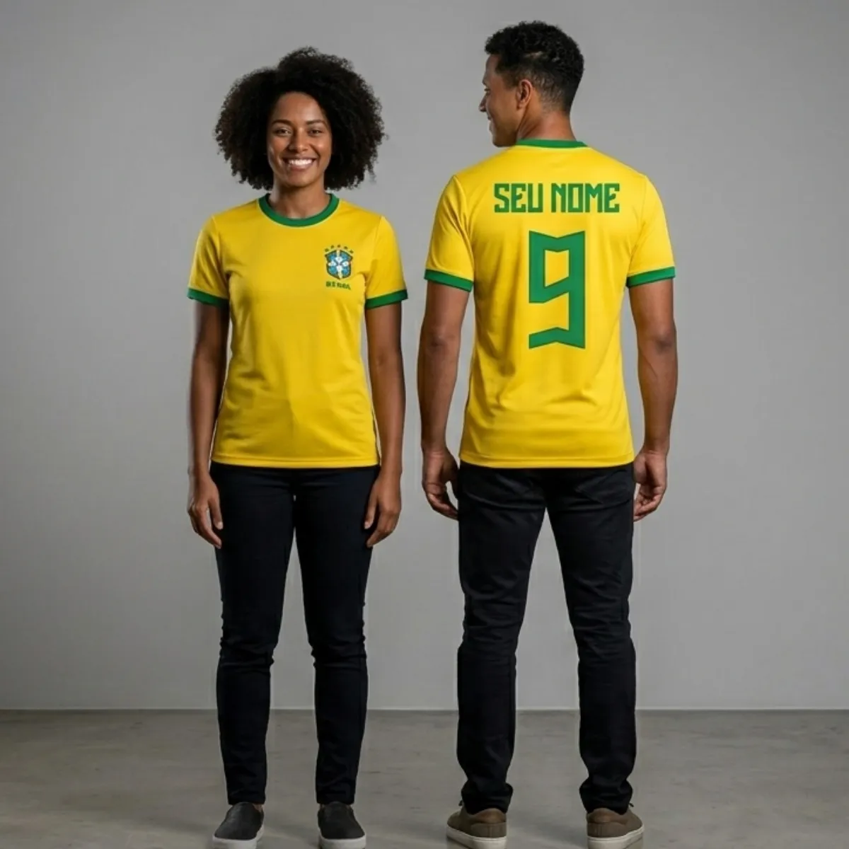 No momento, você está visualizando Camiseta Masculina Dryfit Brasil Copa Personalizada Com Nome