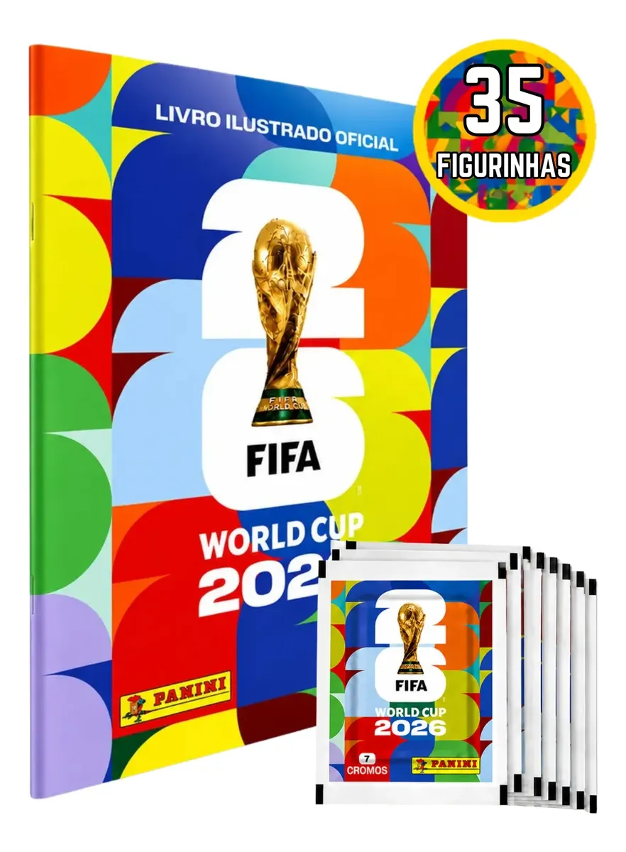 No momento, você está visualizando Álbum Figurinhas Oficial Copa Do Mundo 2026 + 35 Figurinhas