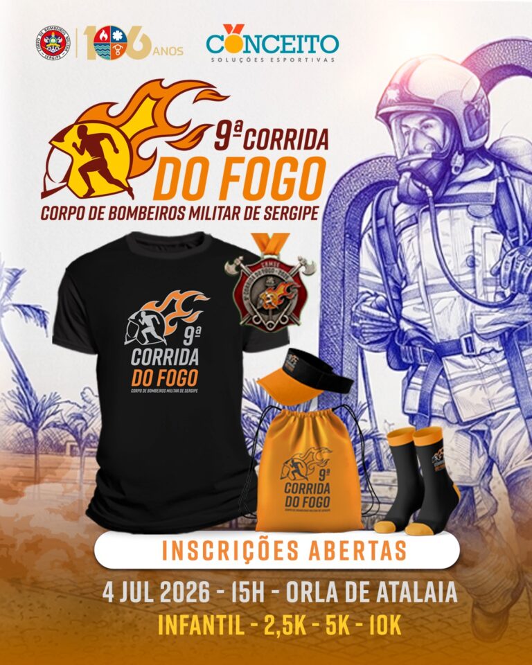 9ª Corrida do Fogo abre inscrições para provas de 2,5 km, 5 km e 10 km